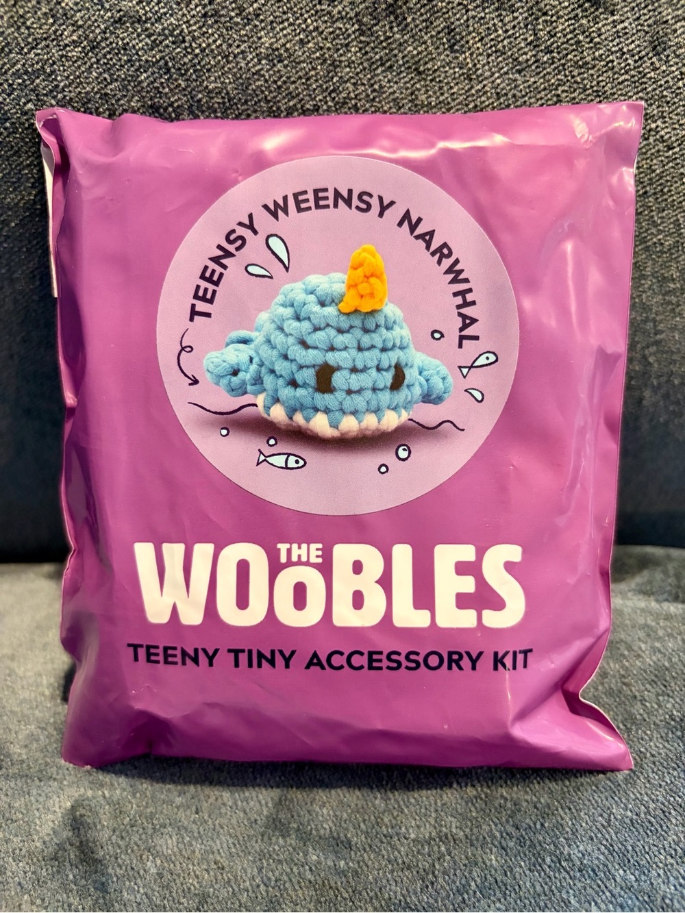 SEALED The Woobles Teensy Weensy Narwhal Crochet Accessory Kit